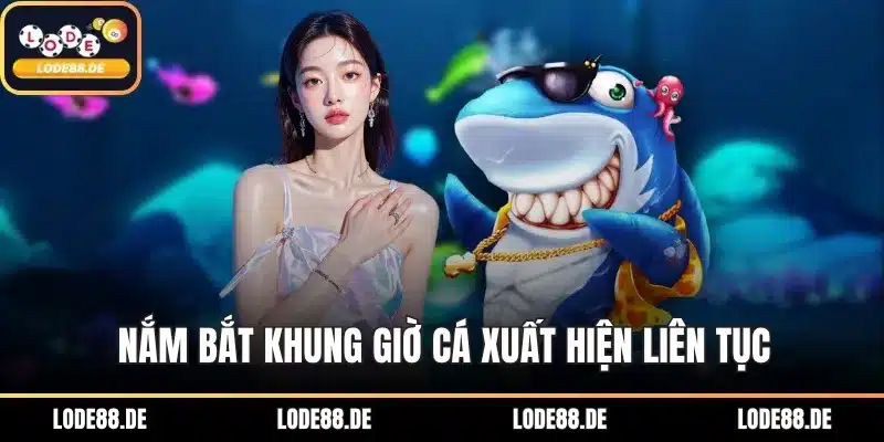 Nắm bắt khung giờ cá xuất hiện liên tục